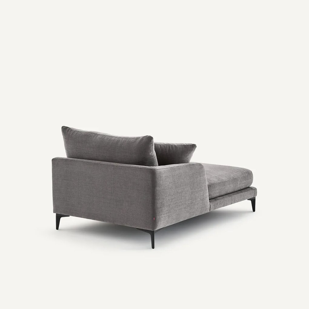 Longchair in polyester-katoen, MODERNISTE, ontwerp van Emmanuel Gallina
