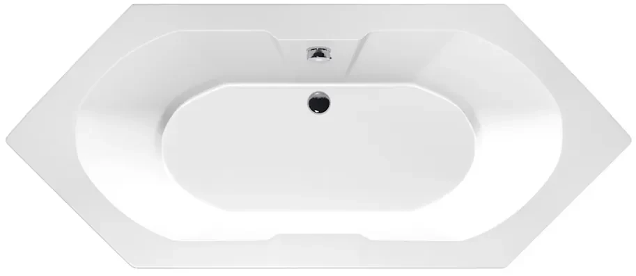 Xenz Antilla duobad 190x80x45cm wit