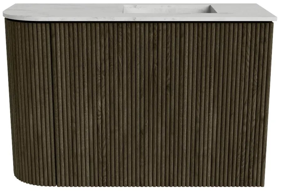 Mondiaz Joya DLux 60cm toiletmeubel ronding links shadow met wastafel faye rechts zonder kraangat opalo