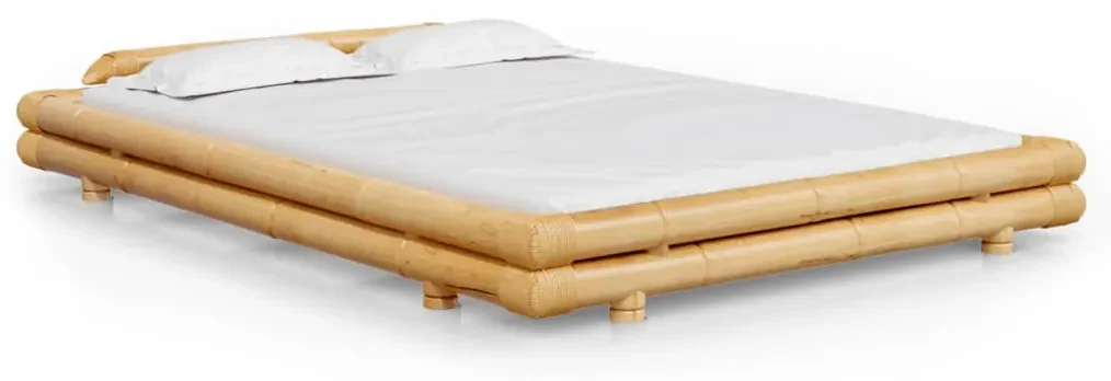 vidaXL Bedframe bamboe 140x200 cm