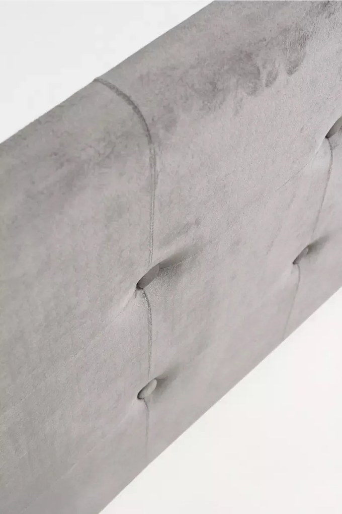 Hoofdbord  Button fluweel voor bedden van 90 cm en 80 cm