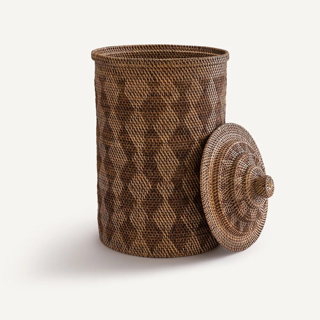 Mand in gevlochten rotan, Syan