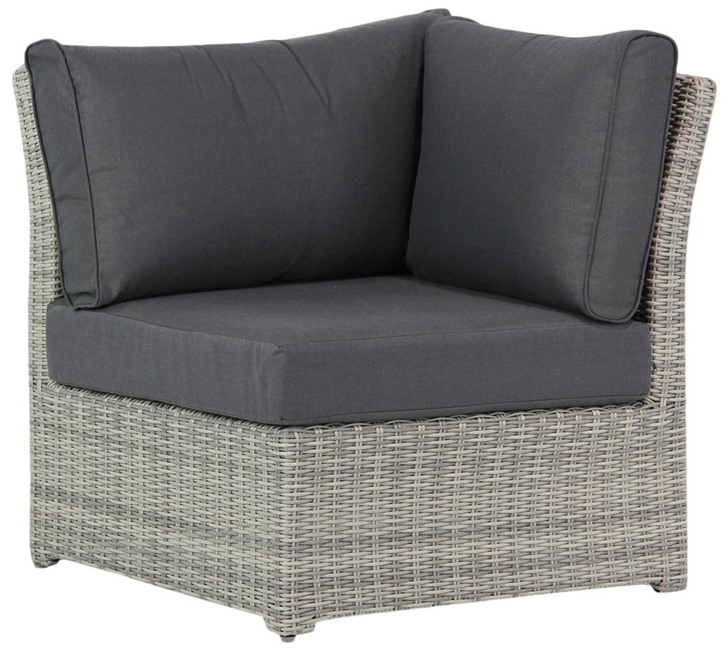 Loungeset tuin 4 personen Wicker Grijs Garden Collections Giardino