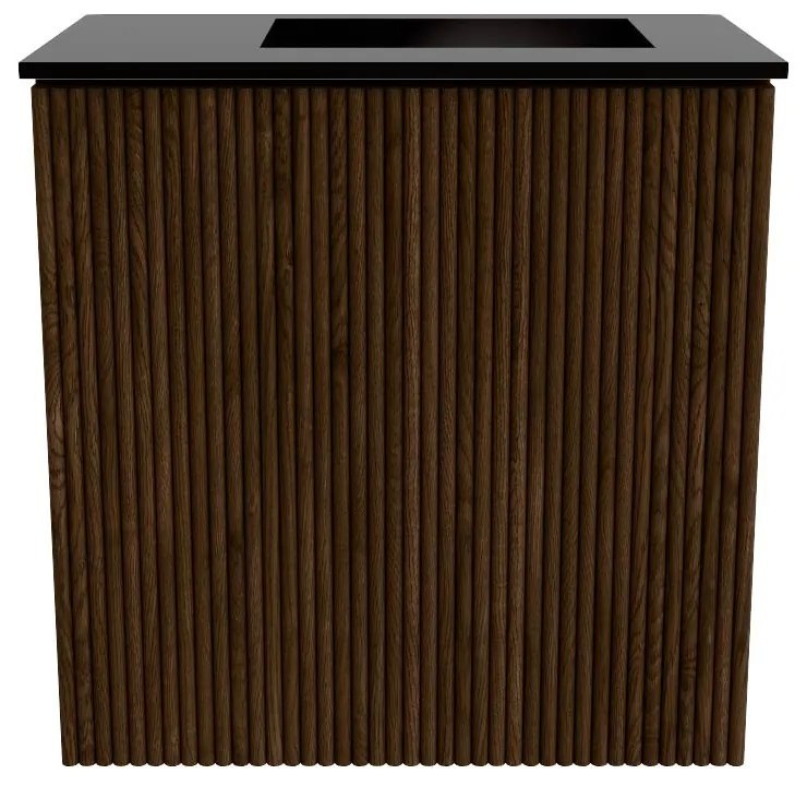 Mondiaz Joya 40cm toiletmeubel walnut met wastafel faye rechts zonder kraangat urban