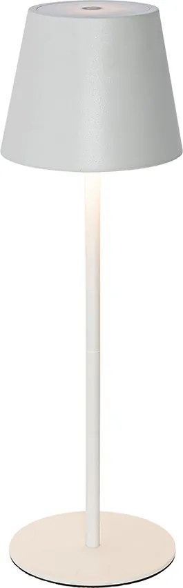 Tafellamp wit incl. LED dimbaar en oplaadbaar IP54 - Murdock