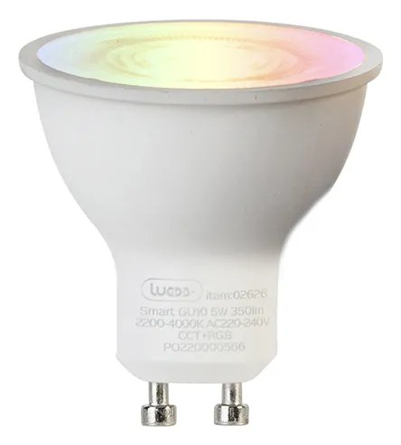 Smart Spot / Opbouwspot / Plafondspot wit verstelbaar incl. Wifi GU10 - Falo Modern GU10 cilinder / rond Binnenverlichting Lamp