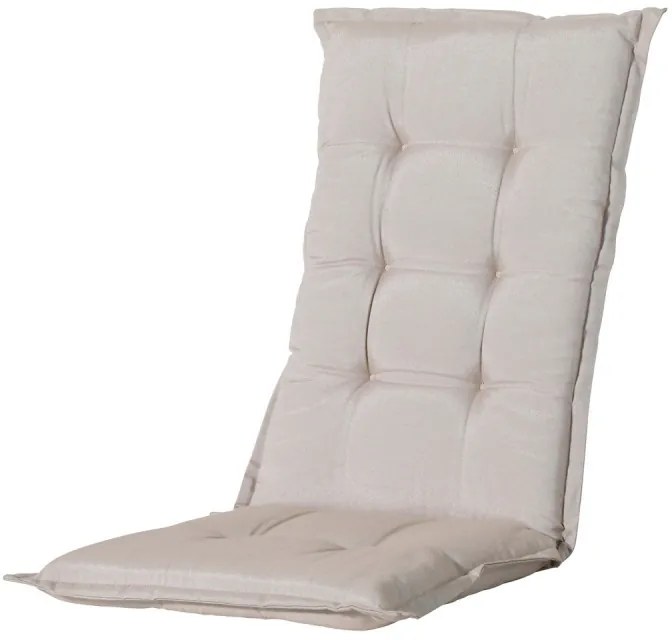 Standenstoel hoge rug kussen 123x50 cm Panama linnen