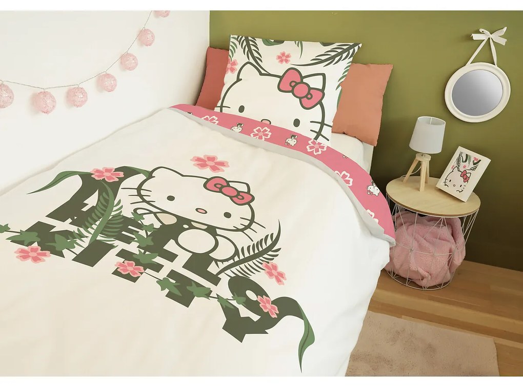 Bedset in katoen, Hello Kitty Spring