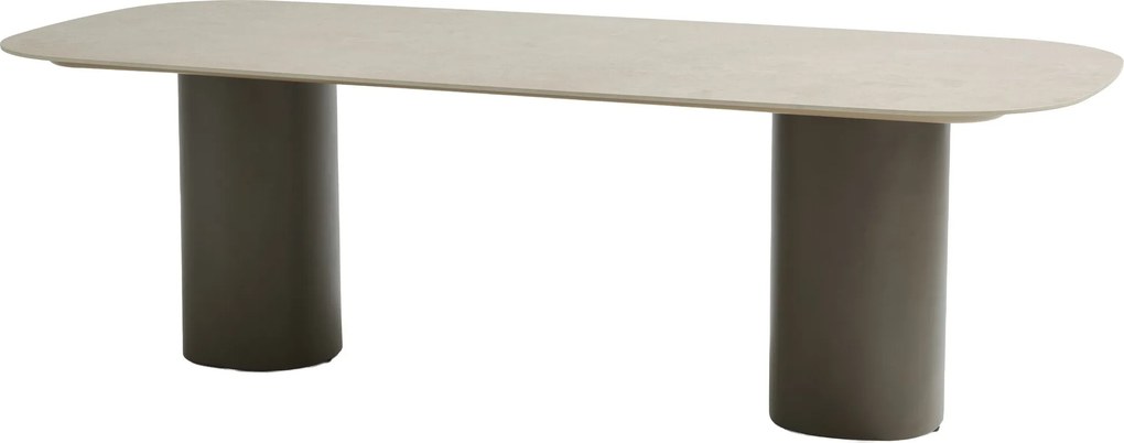 Bosco dining tuintafel 240x105xH75 cm keramiek sabbia panna terre Taste 4SO