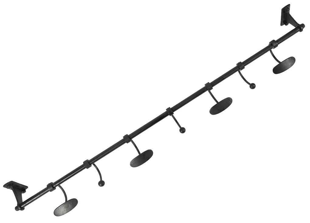 Wandkapstok Antiek Zwart