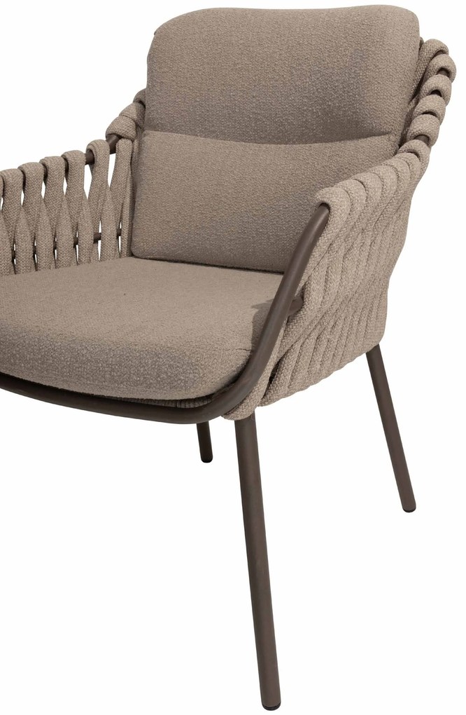 4 Seasons Outdoor Montera tuinset terre met Arizona tafel met kiezelvormig blad 240 x 120 cm  Tuinset    bruin weerbestendig