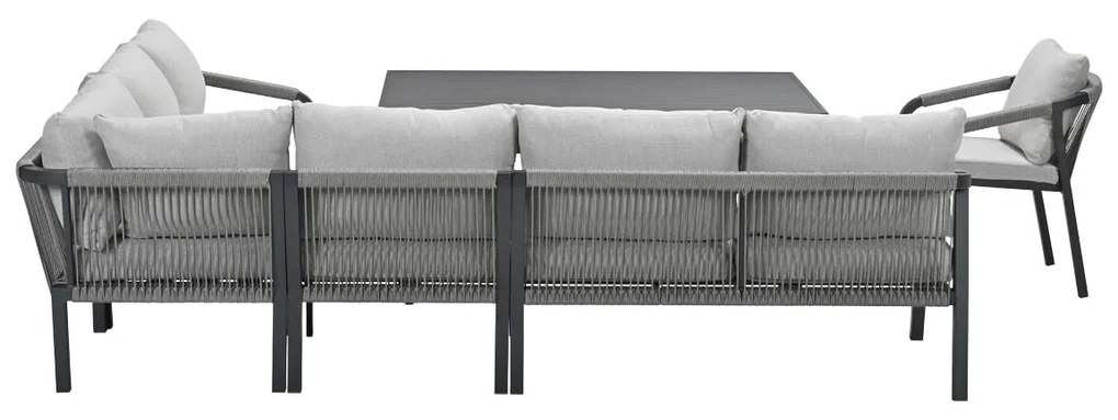 Garden Impressions Tarera lounge dining set 7-delig - donker grijs