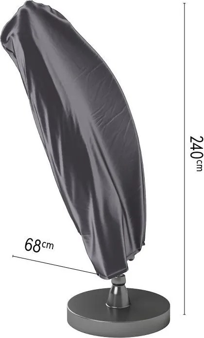 Platinum Aerocover zweefparasolhoes - Ademende hoes voor parasols met gebogen mast tot diameter 3,5m