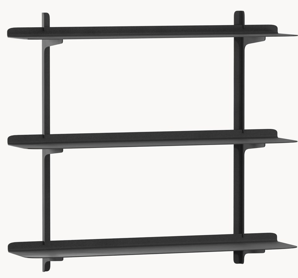 Handgemaakte metalen wandrek Linara