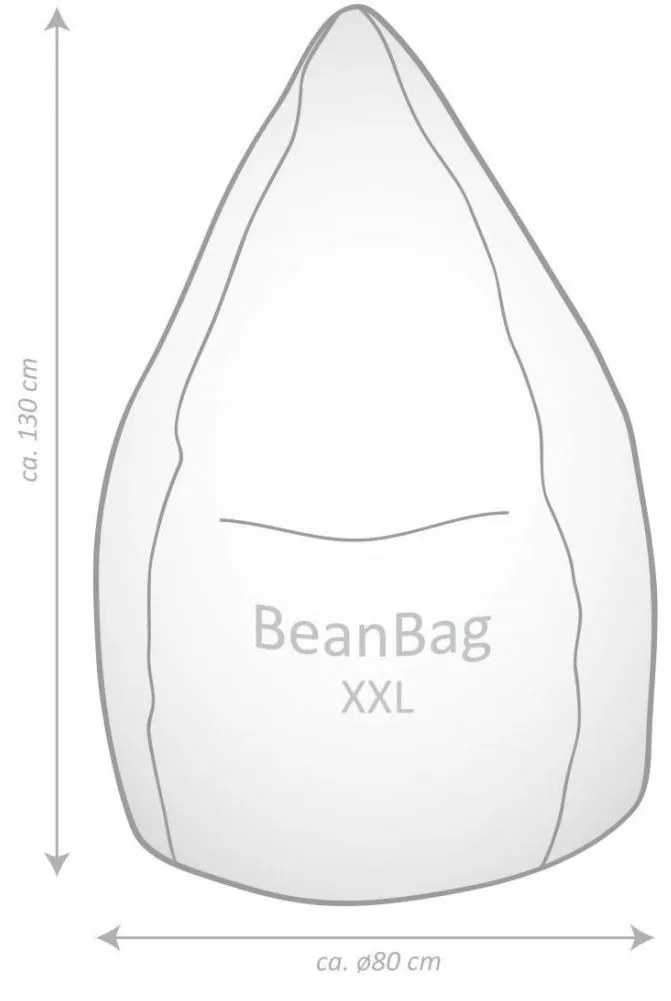 Zitzak BeanBag Alfa XXL - Oudroze