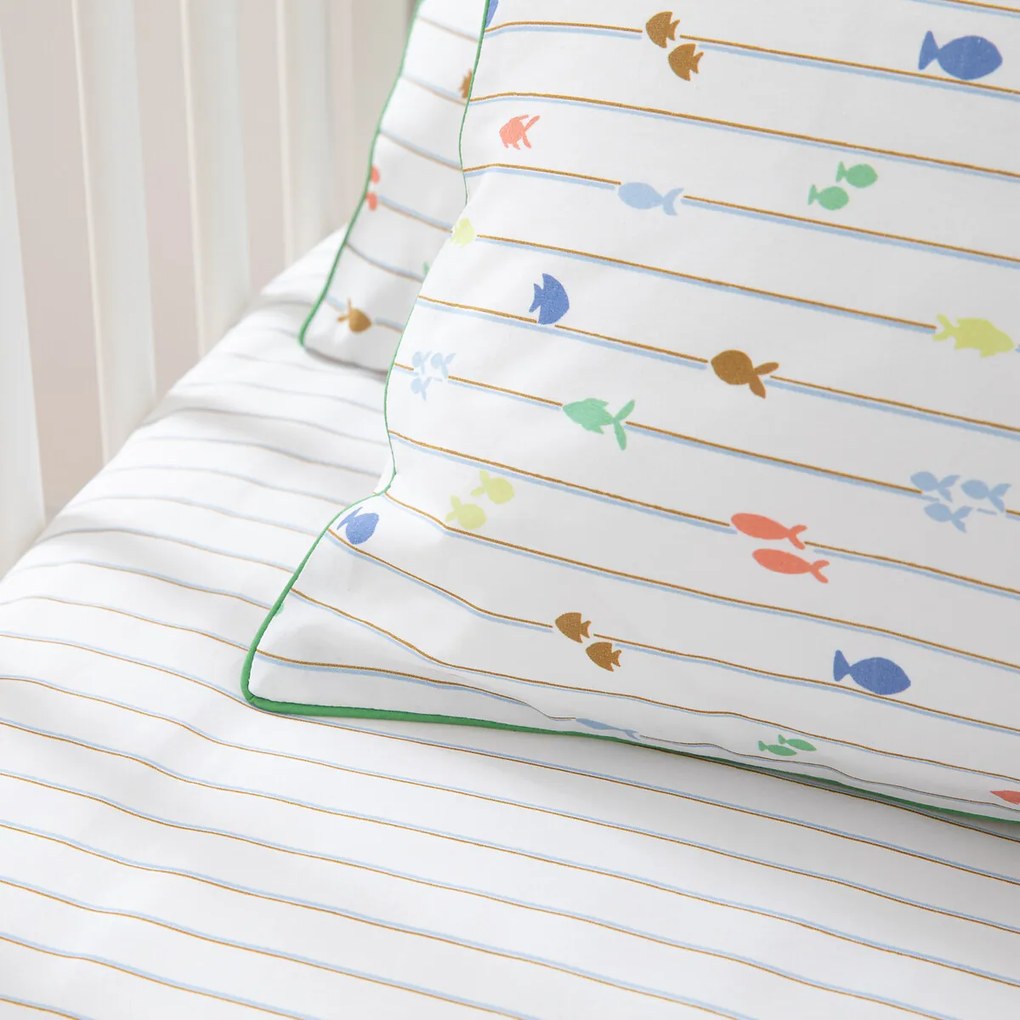 Kussensloop voor babybed in perkal, Elliot