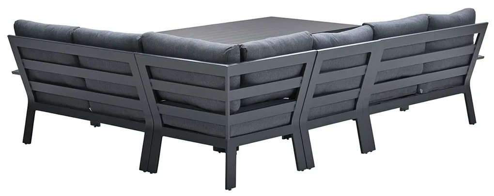 Garden Impressions Camilo lounge dining set 6-delig - donker grijs