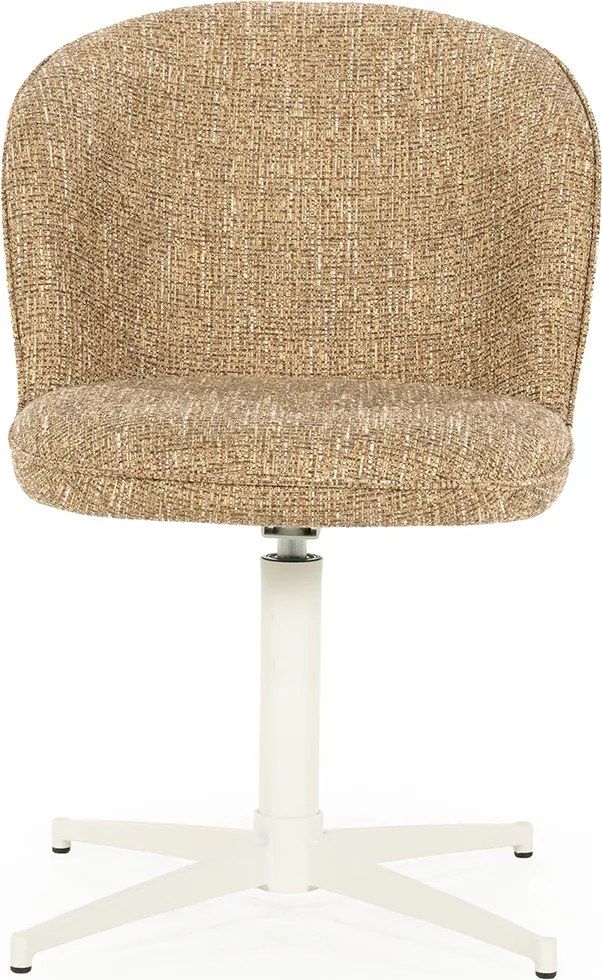 Eleonora Molly Draaibare Eetkamerstoel Mosterd Met Beige Poten