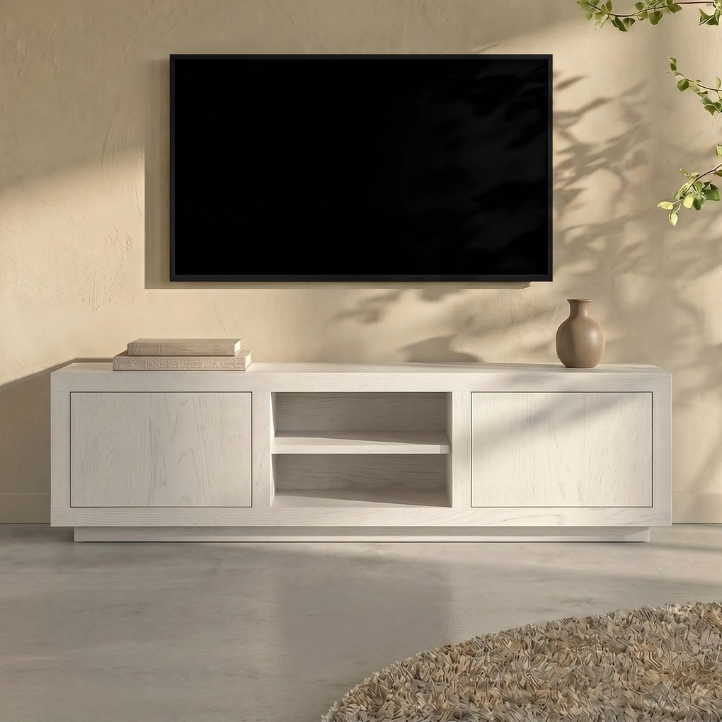 Eleonora Helsinki Taupe Tv-meubel Eiken 160 Cm - 160x42x45cm.