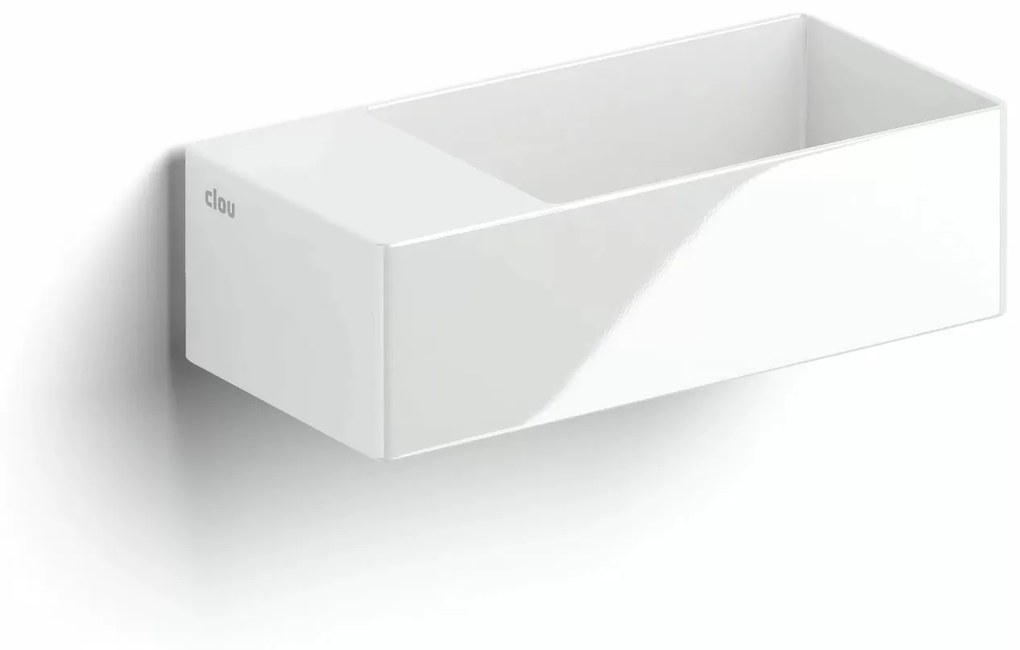 Clou New Flush 3 keramische fontein 35cm zonder kraangat links wit glans