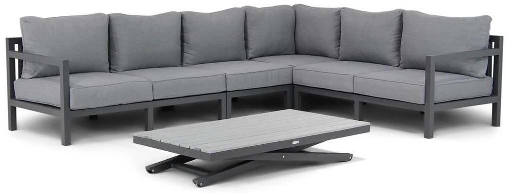 Dining Loungeset 6 personen Aluminium Grijs  Lifestyle Garden Furniture Lagos/Palazzo