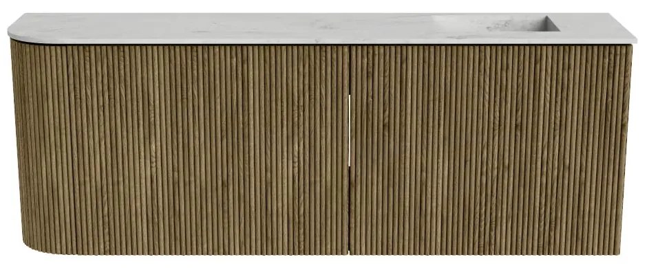 Mondiaz Joya DLux 110cm toiletmeubel ronding links dusk met wastafel faye rechts 1 kraangat opalo