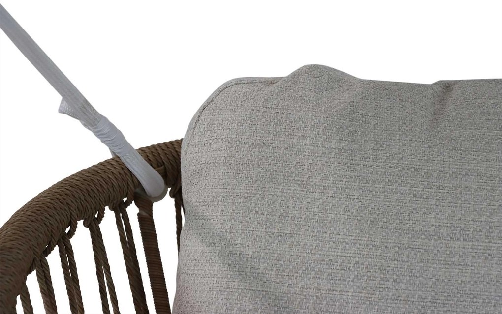 Coco Bali Schommelbank Aluminium/Rope Taupe