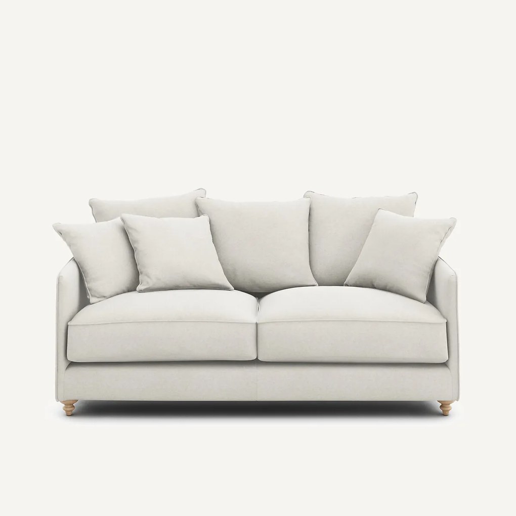 3-zits compacte slaapbank in linnen fluweel, LAZARE