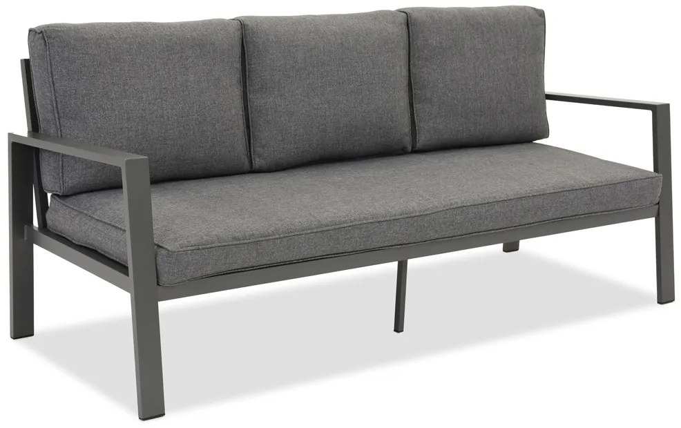 Zakintos antraciet aluminium driezitsbank Garden Point