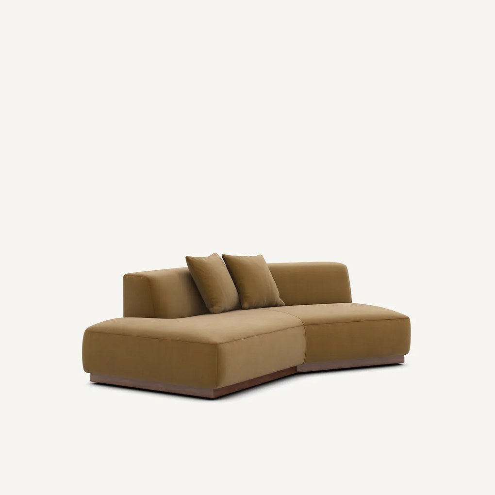 Halve bank links in linnen fluweel, JACOPO