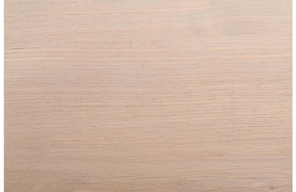 Goossens Salontafel Max rechthoekig, hout eiken onbewerkt, urban industrieel, 125 x 37 x 65 cm