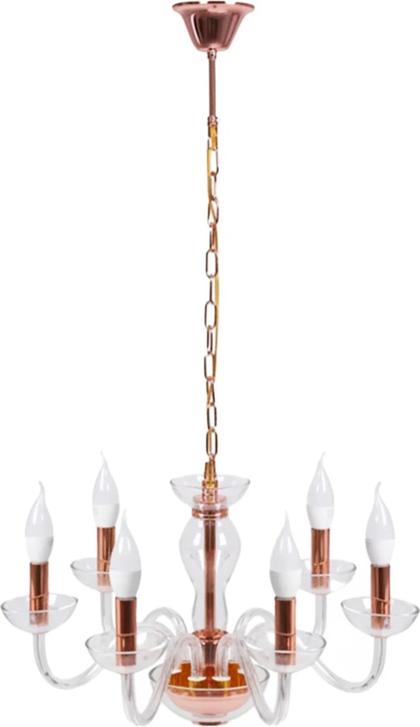 Plafondlamp Hangende Kandelaar APP1081-6CP