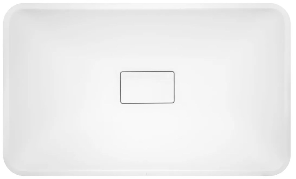 Sanigoods Layla waskom solid surface 60x36cm wit mat