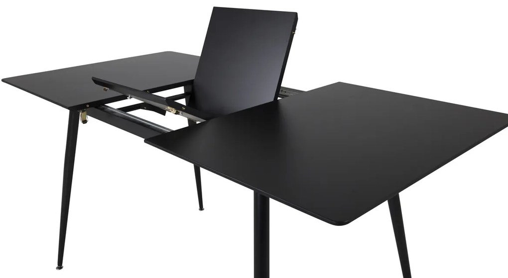 Jörn Eettafel - Mick - 120/160 x90 cm - Zwart - Uitschuibaar - Jörn