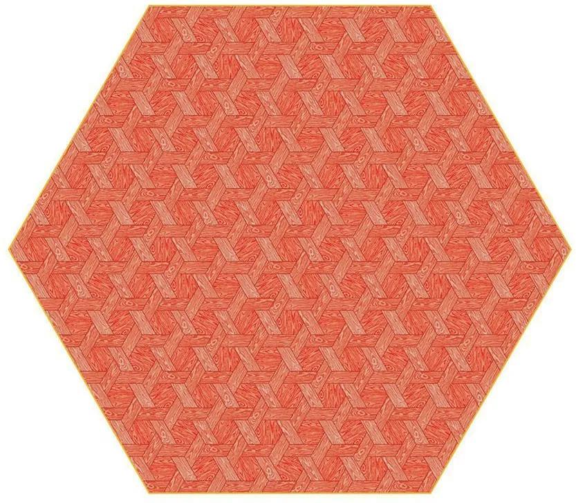 Moooi Hexagon vloerkleed 290x250 rood