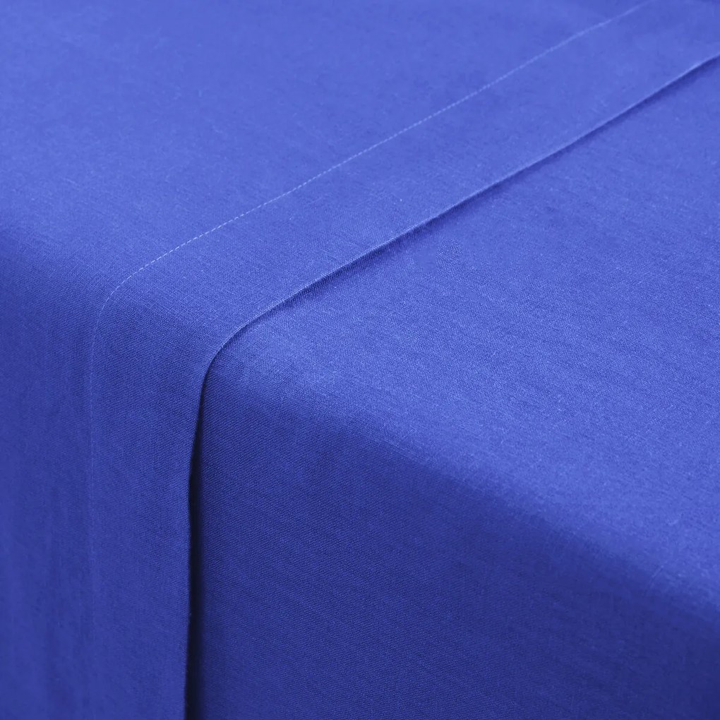 Effen plat laken in gewassen linnen, Linot