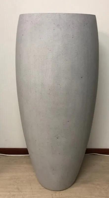 Bloempot fiberstone cement grijs 105cm