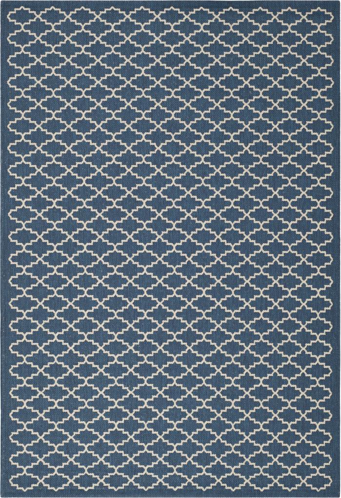 Safavieh | In- & outdoor vloerkleed Gwen 60 x 240 cm marineblauw, beige vloerkleden polypropyleen vloerkleden & woontextiel vloerkleden