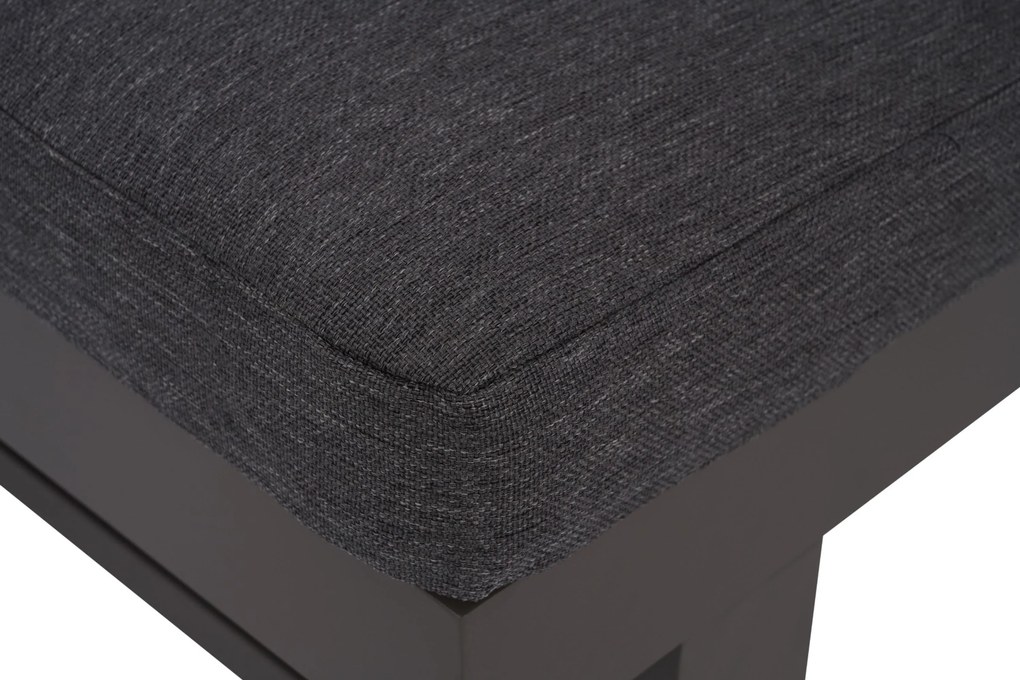 Lifestyle Garden Furniture Massimo Ligbed Met Kussen Antraciet/dark Grey Aluminium Grijs