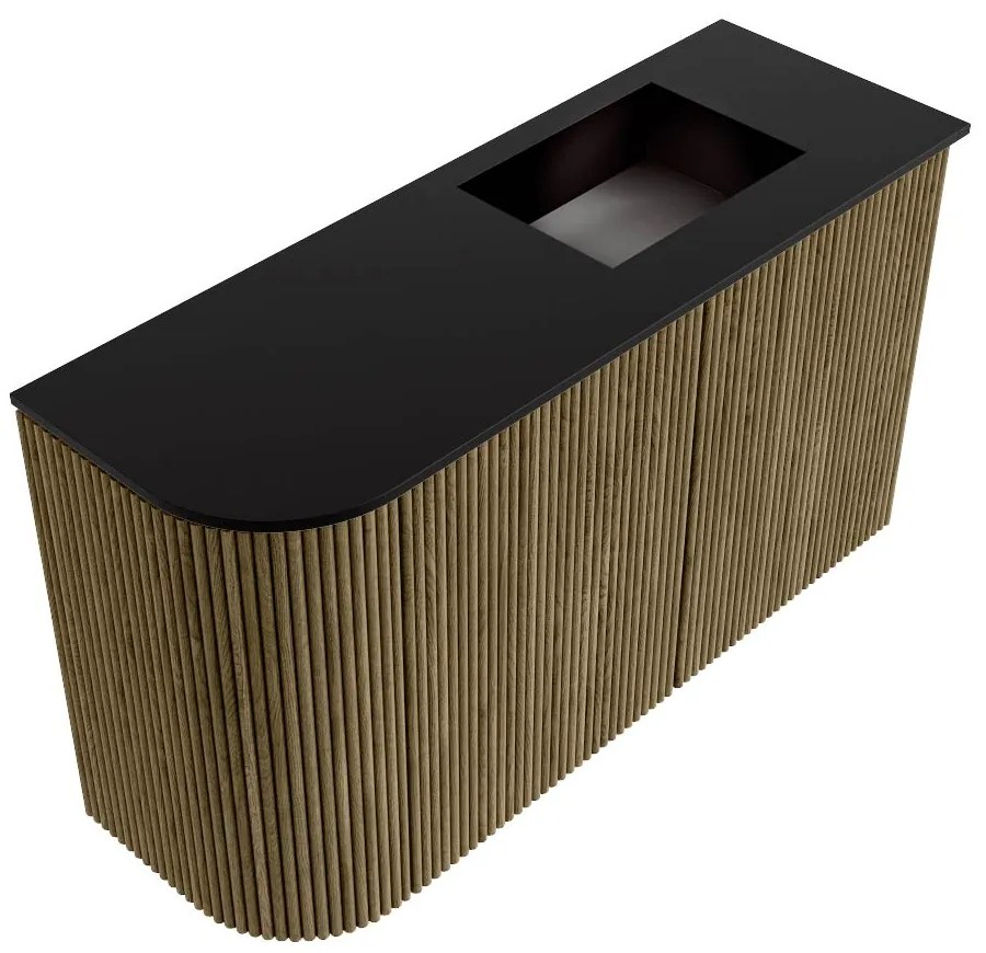 Mondiaz Joya 70cm toiletmeubel ronding links dusk met wastafel faye rechts 1 kraangat urban