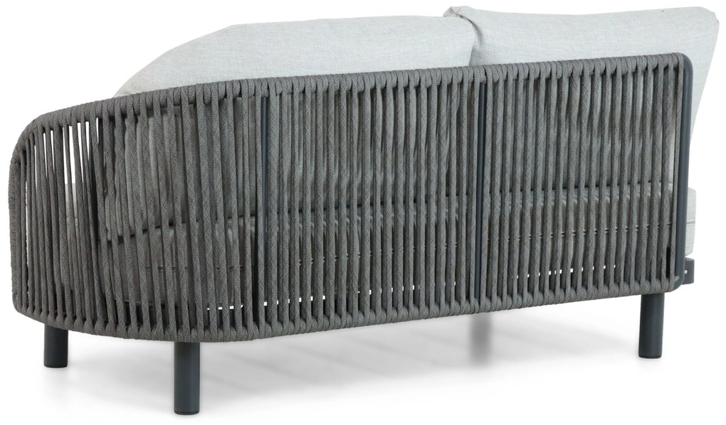 Hoek loungeset 5 personen Aluminium/rope Grijs  Santika Furniture Santika
