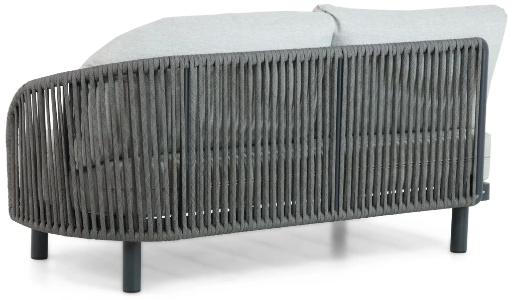 Hoek loungeset 5 personen Aluminium/rope Grijs  Santika Furniture Santika