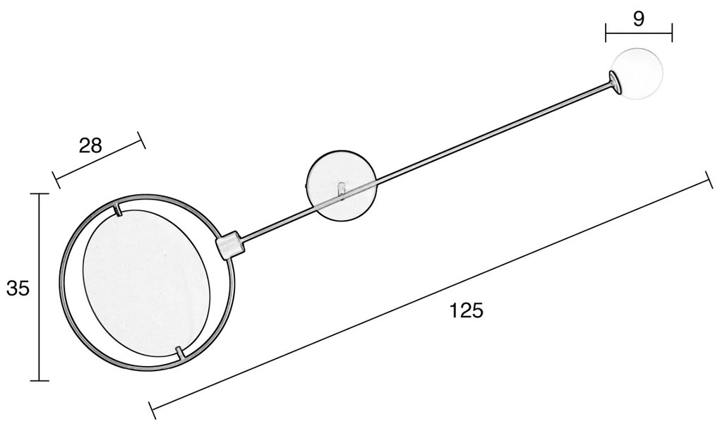 Zuiver Sirius Unieke Wandlamp