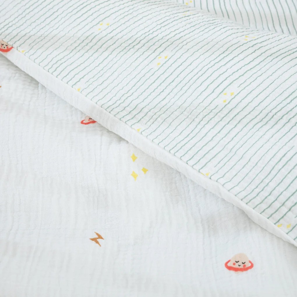 Dekbedovertrek baby, tetra, planetenprint, DIEGO