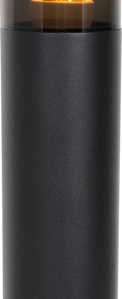Moderne buitenlamp paal zwart 45 cm IP44 - Rox