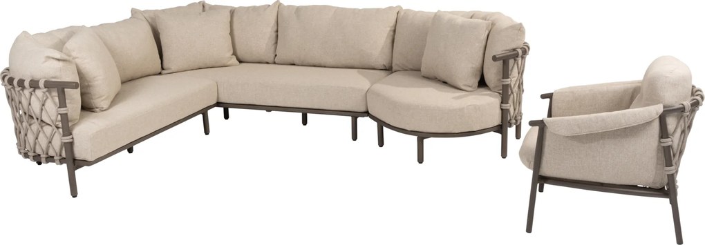 Ezra modulaire hoek loungeset 4 delig terre 4 Seasons Outdoor