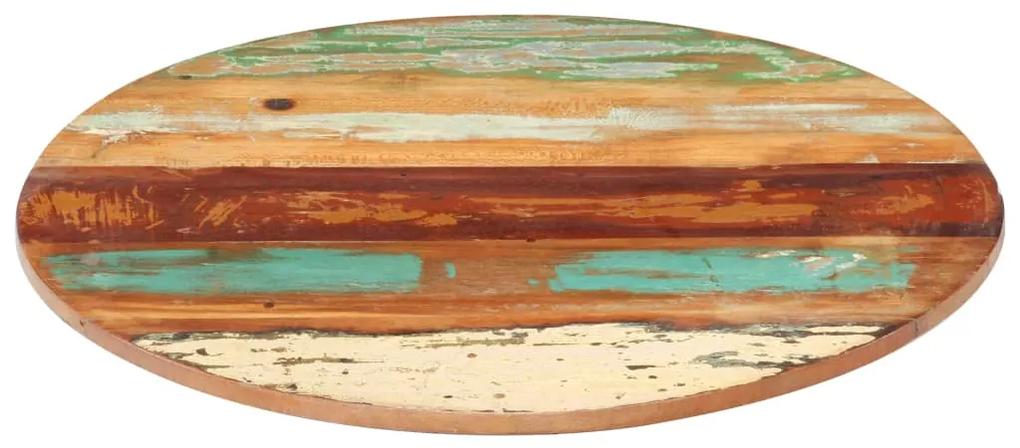 vidaXL Tafelblad rond 15-16 mm 40 cm massief gerecycled hout