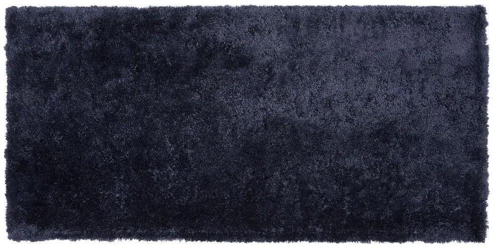 Vloerkleed donkerblauw 80 x 150 cm EVREN Beliani