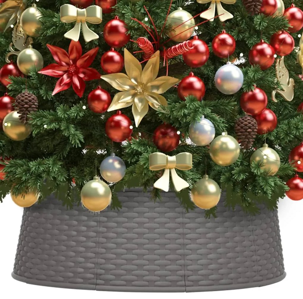 vidaXL Kerstboomrok Ø65x19,5 cm bruin