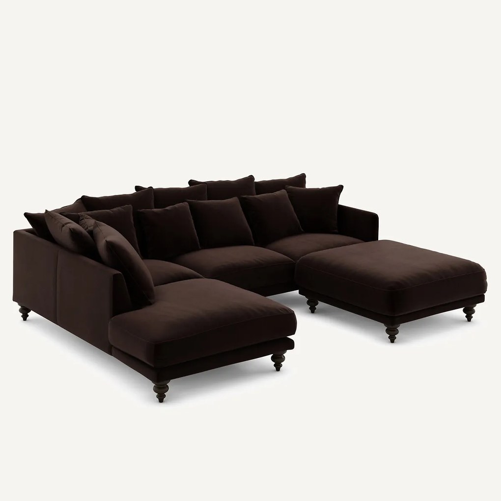 Voetenbank in fluweel, Lazare